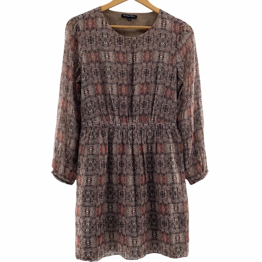 Madewell Broadway & Broome 100% Silk Melody Dress in Swirl Print Dress | Size 4